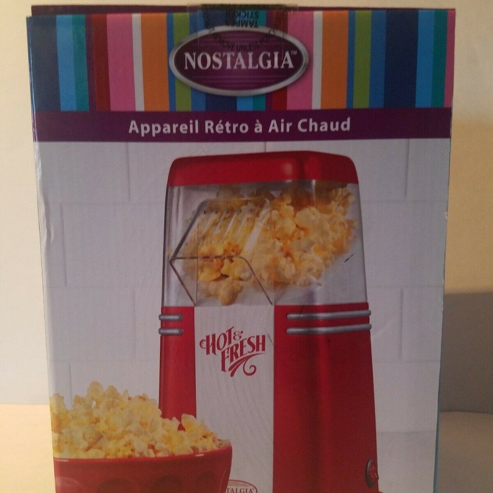 NEW Nostalgia Hot and Fresh Popcorn Maker/Popcorn